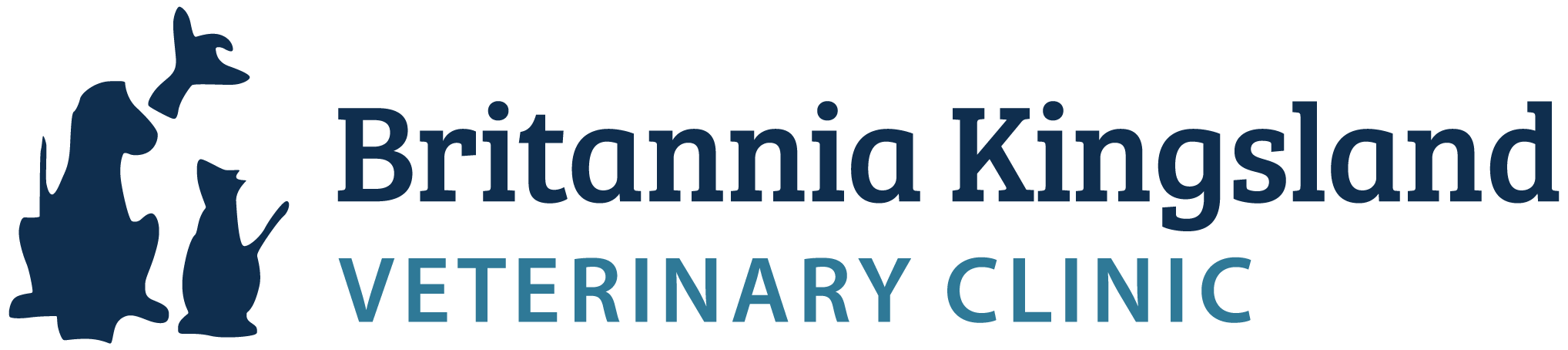 Logo of Britannia Kingsland Veterinary Clinic in Calgary, Alberta